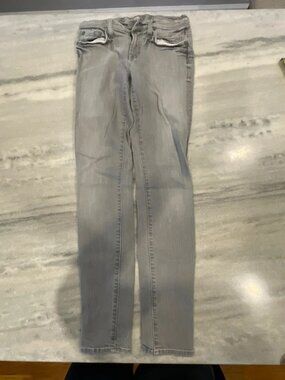 7 For All Mankind Women’s Gray Skinny Jeans 26